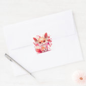 Lieve Hart Vos Valentijn Vierkante Sticker (Envelop)