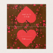 Lieve harten kaart (Buitenkant ongevouwen)