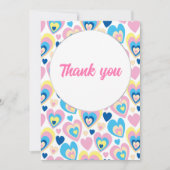 Lieve harten. Platte bedankkaart (Voorkant)