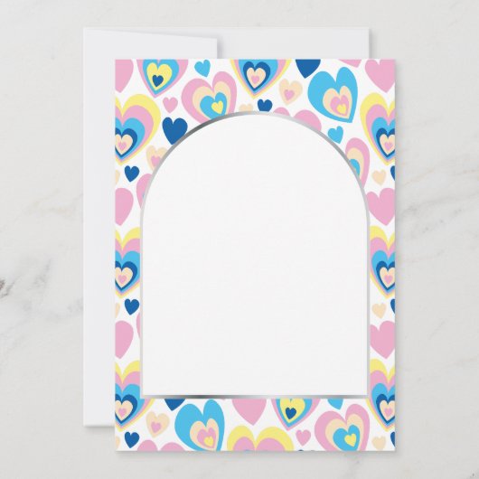 Lieve harten. Platte bedankkaart (Achterkant)