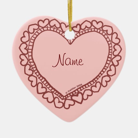 Lieve Hartjes ornament (Voorkant)