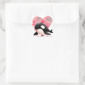 Lieve Hartwal Valentijn Vierkante Sticker (Tas)
