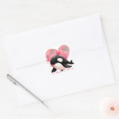 Lieve Hartwal Valentijn Vierkante Sticker (Envelop)