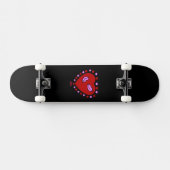 Lieve Heart Kisses Skateboard (Horizontaal)