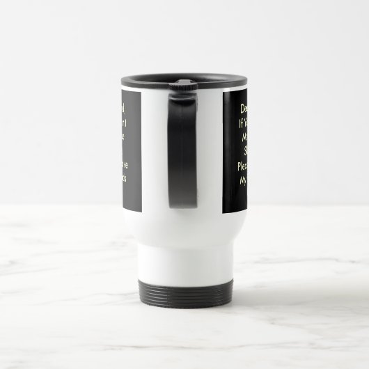 Lieve Heer, als U mij niet mager kunt maken |CAT| Reisbeker (Handvat)