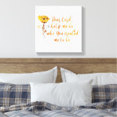 Lieve Heer help mij om te bidden Zonnebloem Christ Canvas Afdruk (Insitu (Slaapkamer))