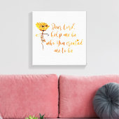 Lieve Heer help mij om te bidden Zonnebloem Christ Canvas Afdruk (Insitu (Woonkamer))