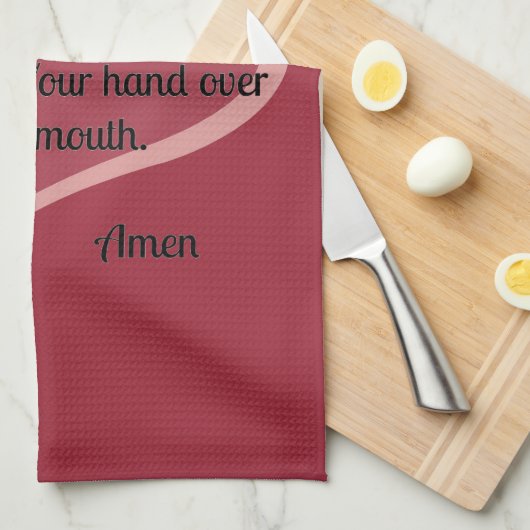 Lieve Heer houd je arm rond... Theedoek (Quarter Fold)