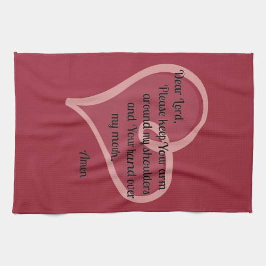 Lieve Heer houd je arm rond... Theedoek (Horizontaal)