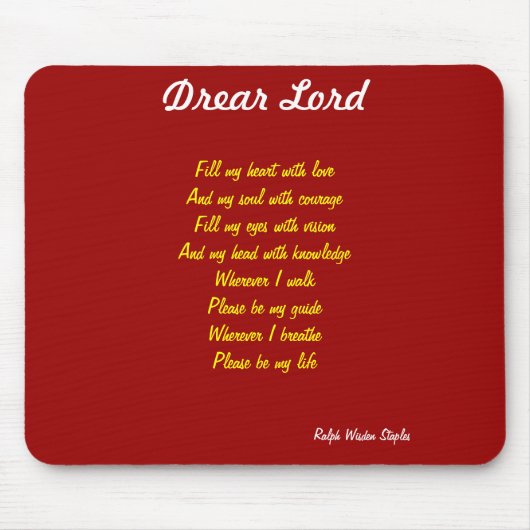 Lieve heer muismat (Voorkant)