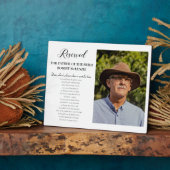 Lieve Heer Vader van Bride Foto Memorial Wedding Fotoplaat (Zijkant)