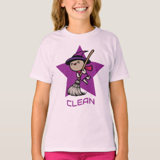 lieve heks die op bezemsteel rijdt t-shirt