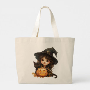 Lieve Heks en Kat Grote Tote Bag