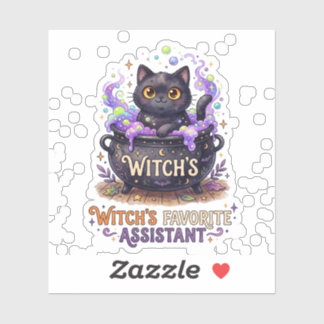Lieve Heks Favoriete Assistent Zwarte Kat Hallowee Sticker