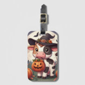 Lieve heks koe voor Halloween Bagagelabel (Voorkant (verticaal))
