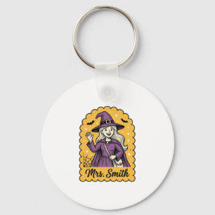 Lieve Heks Lerares Mevr Smith Vintage Halloween De Sleutelhanger