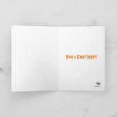 Lieve heks meisje kinderen Halloween kaart (Binnen)