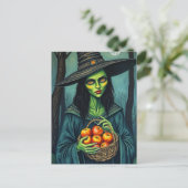 Lieve Heks Met Appels Briefkaart (Staand voorkant)
