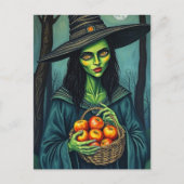 Lieve Heks Met Appels Briefkaart (Voorkant)