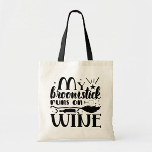 Lieve Heks Mijn Bezemsteel Rijdt Op wijn Halloween Tote Bag