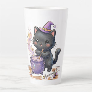 Lieve Heks Zwarte Kat Brouwt Magische Drank Hallow Latte Mok