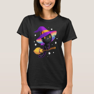 Lieve Heks Zwarte Kat LGBT Pride Maand Regenboogvl T-shirt