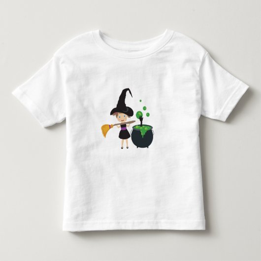Lieve Heksen op Halloween Kinder Shirts (Voorkant)