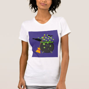 Lieve Heksenkraai die in een Borrelende Ketel Kijk T-shirt