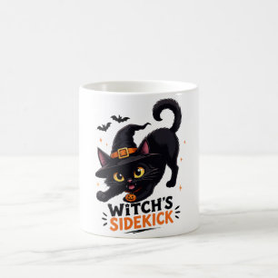 Lieve Heksennep Zwart Kat Halloween Koffiemok