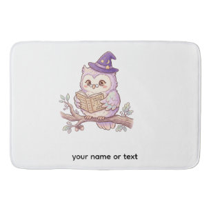 Lieve Heksenuil Leest Toverboek Halloween Illustra Badmat