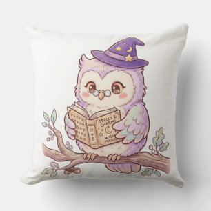 Lieve Heksenuil Leest Toverboek Halloween Illustra Kussen