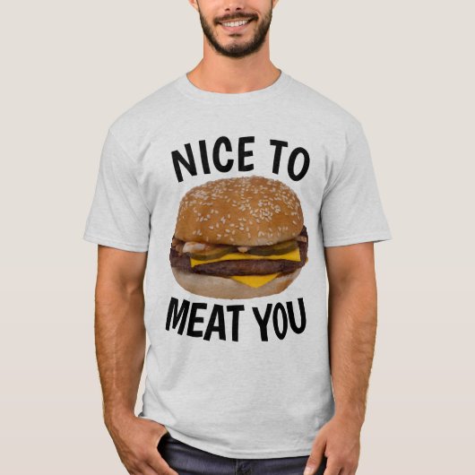 Lieve help, grappige Cheeseburger T-shirts (Voorkant)