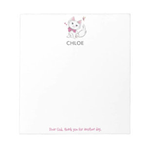 Lieve hemel, bedankt voor nog een dag Kitten Notit Notitieblok