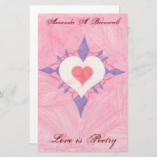 Lieve hemel briefpapier (Voorkant / Achterkant)