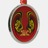 Lieve hemel houdt van je prachtige wonderbaarlijke metalen ornament (Rechts)