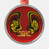 Lieve hemel houdt van je prachtige wonderbaarlijke metalen ornament (Voorkant)