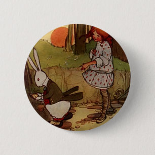 Lieve hemel, ik ben laat. ronde button 5,7 cm