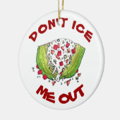 Lieve hemel, ik ga niet weg uit Funny Iceberg Lett Keramisch Ornament (Links)