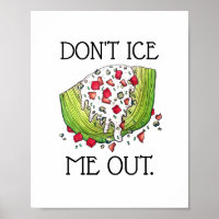 Lieve hemel, ik ga niet weg uit Funny Iceberg Lett