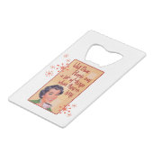 Lieve hemel, mensen liegen creditkaart flessenopener (Voorkant Gekanteld)