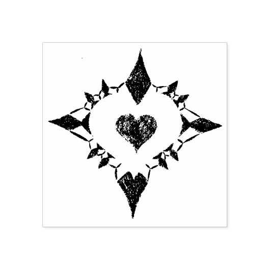 Lieve hemel rubberstempel (Afrduk)