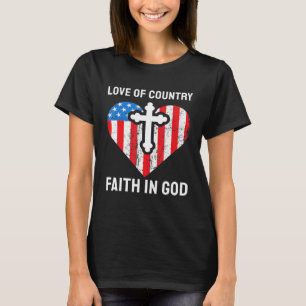 Lieve hemel van het nationale geloof in God T-shirt