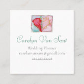 Lieve hemel vierkante visitekaartje (Achterkant)