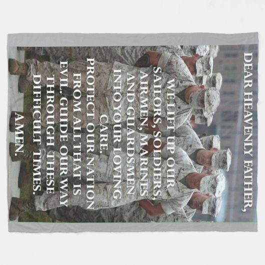 LIEVE HEMELSE VADER FLEECE DEKEN (Voorkant (Horizontaal))