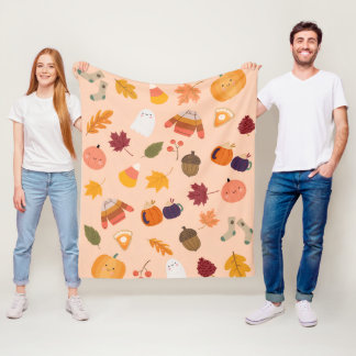 Lieve herfst fleece deken