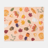 Lieve herfst fleece deken (Voorkant (Horizontaal))