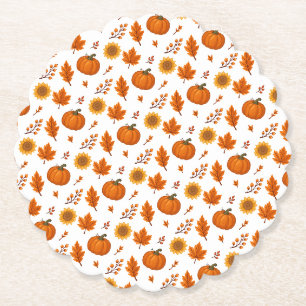 Lieve herfst oogst kartonnen onderzetters