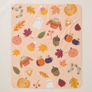 Lieve herfst sherpa deken