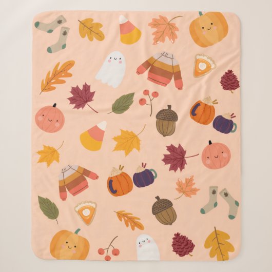 Lieve herfst sherpa deken (Voorkant)
