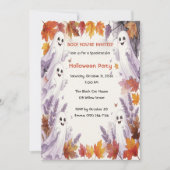 Lieve Herfst Uitnodiging voor Halloween (Voorkant)